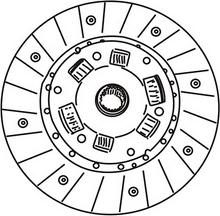 WXQP 460243 - Диск сцепления, фрикцион autospares.lv