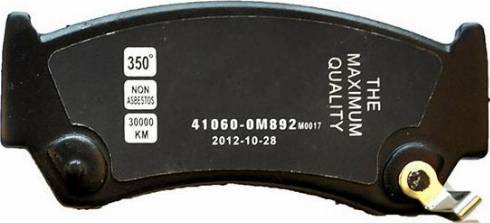 WXQP 40438 - Тормозные колодки, дисковые, комплект autospares.lv