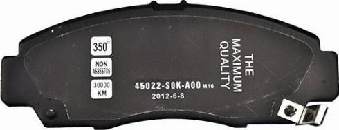 WXQP 40193 - Тормозные колодки, дисковые, комплект autospares.lv