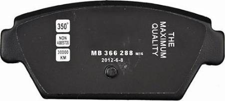 WXQP 40154 - Тормозные колодки, дисковые, комплект autospares.lv