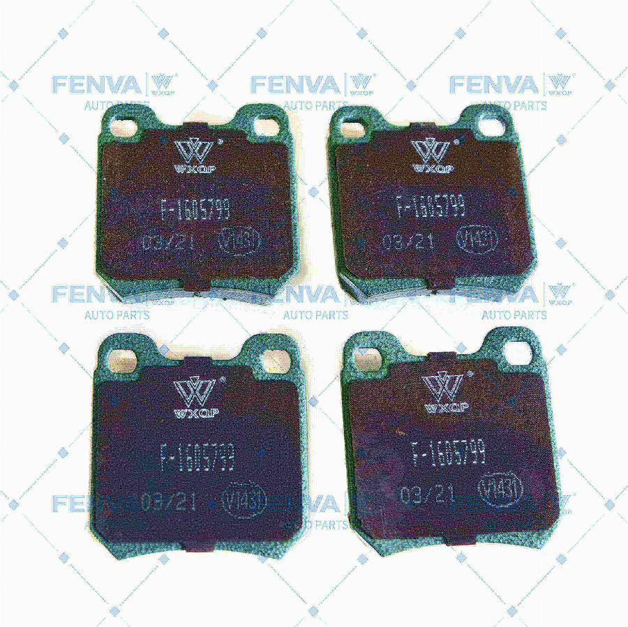 WXQP 540051 - Тормозные колодки, дисковые, комплект autospares.lv