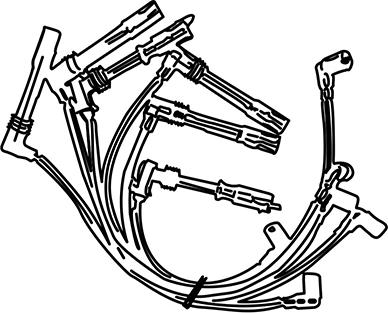 WXQP 550019 - Комплект проводов зажигания autospares.lv