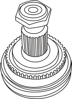 WXQP 560017 - Шарнирный комплект, ШРУС, приводной вал autospares.lv