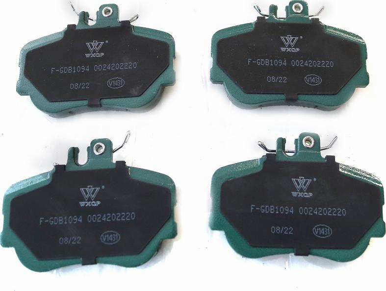 WXQP 140291 - Тормозные колодки, дисковые, комплект autospares.lv