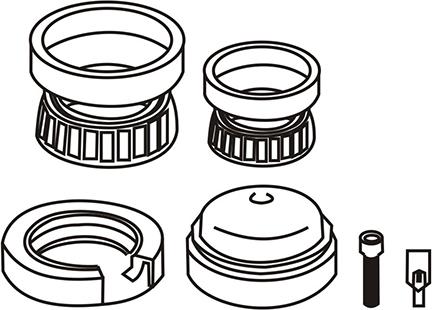 WXQP 160901 - Подшипник ступицы колеса, комплект autospares.lv