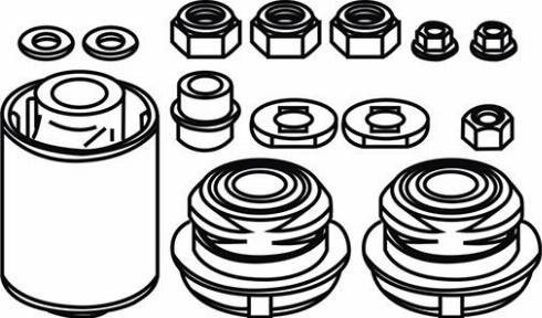 WXQP 180495 - Втулка, рычаг подвески колеса autospares.lv