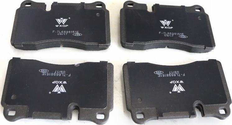 WXQP 340201 - Тормозные колодки, дисковые, комплект autospares.lv