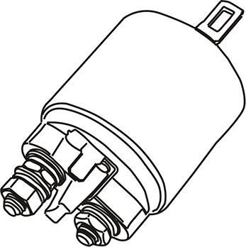 WXQP 351967 - Тяговое реле, соленоид, стартер autospares.lv