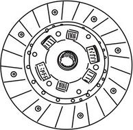 WXQP 361333 - Диск сцепления, фрикцион autospares.lv