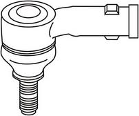 WXQP 363835 - Наконечник рулевой тяги, шарнир autospares.lv