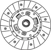 WXQP 362107 - Диск сцепления, фрикцион autospares.lv