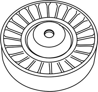 WXQP 310961 - Ролик, поликлиновый ремень autospares.lv