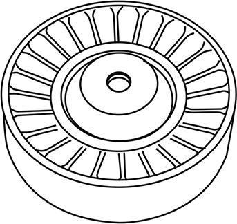 WXQP 310491 - Ролик, поликлиновый ремень autospares.lv