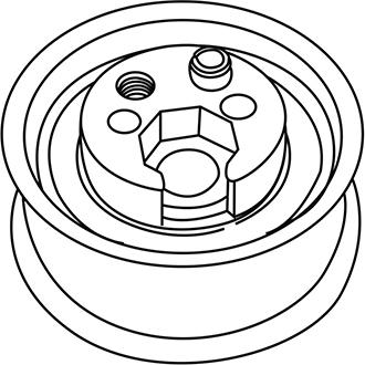 WXQP 310099 - Натяжной ролик, зубчатый ремень ГРМ autospares.lv