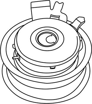 WXQP 311529 - Натяжной ролик, зубчатый ремень ГРМ autospares.lv