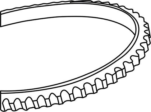 WXQP 313951 - Клиновой ремень, поперечные рёбра autospares.lv