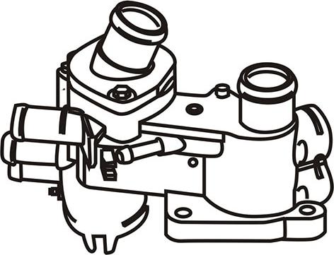 WXQP 320305 - Термостат охлаждающей жидкости / корпус autospares.lv