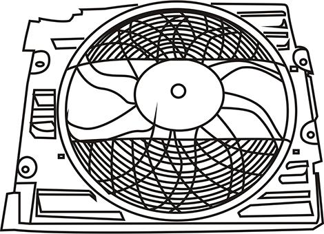 WXQP 250085 - Вентилятор, охлаждение двигателя autospares.lv