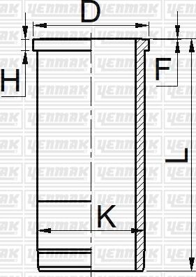 Yenmak 51-05920-000 - Гильза цилиндра autospares.lv