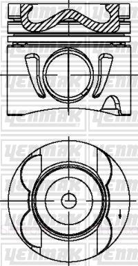 Yenmak 39-04676-000 - Поршень autospares.lv