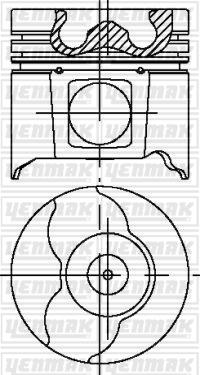 Yenmak 31-04183-000 - Поршень autospares.lv