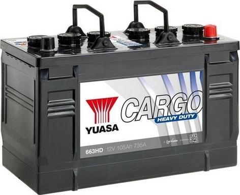 Yuasa 663HD - Стартерная аккумуляторная батарея, АКБ autospares.lv