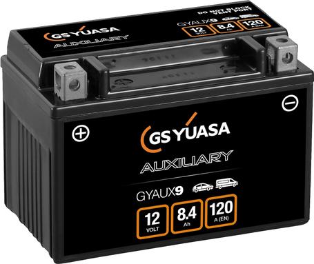 Yuasa GYAUX9 - Стартерная аккумуляторная батарея, АКБ autospares.lv