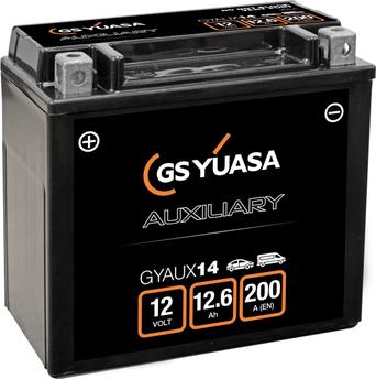 Yuasa GYAUX14 - Стартерная аккумуляторная батарея, АКБ autospares.lv