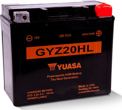 Yuasa GYZ20HL - Стартерная аккумуляторная батарея, АКБ autospares.lv