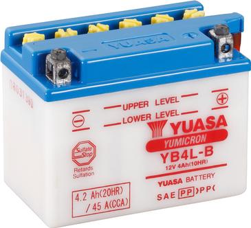 Yuasa YB4L-B(CP) - Стартерная аккумуляторная батарея, АКБ autospares.lv