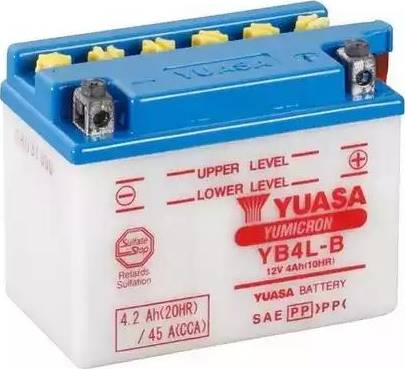 Yuasa YB4L-B - Стартерная аккумуляторная батарея, АКБ autospares.lv