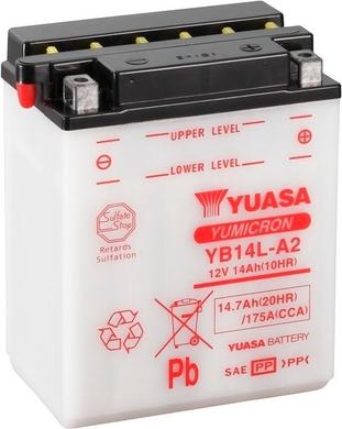 Yuasa YB14L-A2 - Стартерная аккумуляторная батарея, АКБ autospares.lv