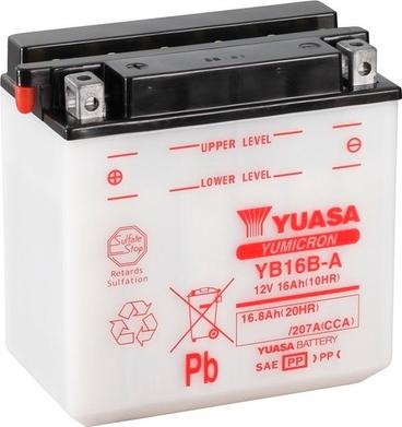 Yuasa YB16B-A - Стартерная аккумуляторная батарея, АКБ autospares.lv