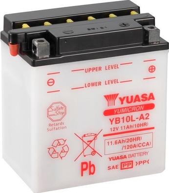 Yuasa YB10L-A2 - Стартерная аккумуляторная батарея, АКБ autospares.lv