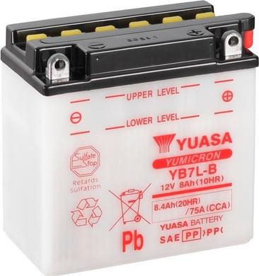 Yuasa YB7L-B - Стартерная аккумуляторная батарея, АКБ autospares.lv