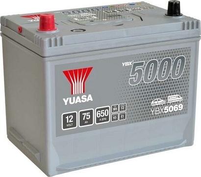 Yuasa YBX5069 - Стартерная аккумуляторная батарея, АКБ autospares.lv