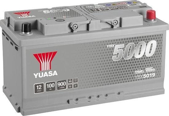 Yuasa YBX5019 - Стартерная аккумуляторная батарея, АКБ autospares.lv