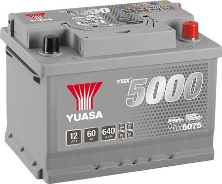Yuasa YBX5075 - Стартерная аккумуляторная батарея, АКБ autospares.lv