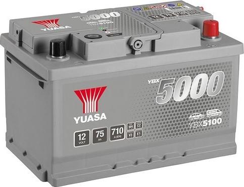 Yuasa YBX5100 - Стартерная аккумуляторная батарея, АКБ autospares.lv