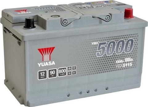 Yuasa YBX5115 - Стартерная аккумуляторная батарея, АКБ autospares.lv
