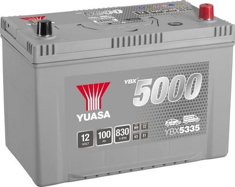 Yuasa YBX5335 - Стартерная аккумуляторная батарея, АКБ autospares.lv