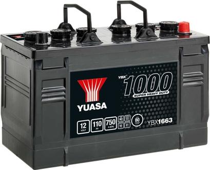 Yuasa YBX1663 - Стартерная аккумуляторная батарея, АКБ autospares.lv