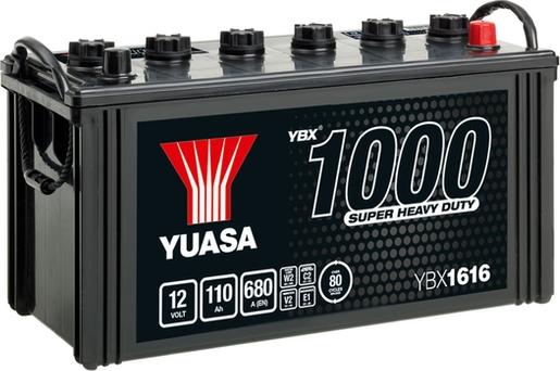 Yuasa YBX1616 - Стартерная аккумуляторная батарея, АКБ autospares.lv
