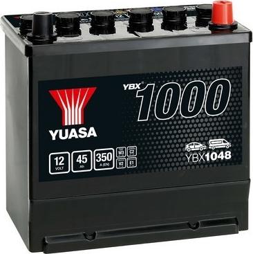 Yuasa YBX1048 - Стартерная аккумуляторная батарея, АКБ autospares.lv