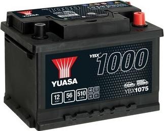 Yuasa YBX1075 - Стартерная аккумуляторная батарея, АКБ autospares.lv
