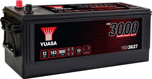 Yuasa YBX3627 - Стартерная аккумуляторная батарея, АКБ autospares.lv