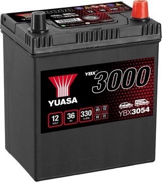 Yuasa YBX3054 - Стартерная аккумуляторная батарея, АКБ autospares.lv