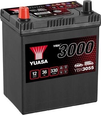 Yuasa YBX3055 - Стартерная аккумуляторная батарея, АКБ autospares.lv