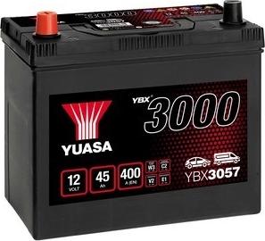 Yuasa YBX3057 - Стартерная аккумуляторная батарея, АКБ autospares.lv