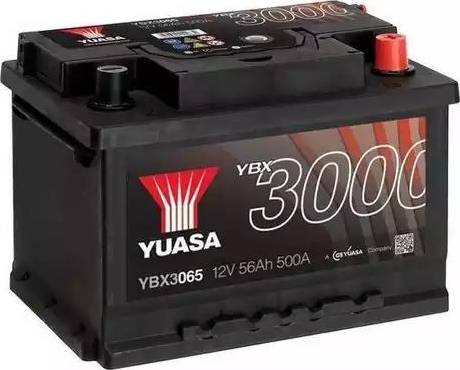 Yuasa YBX3065 - Стартерная аккумуляторная батарея, АКБ autospares.lv